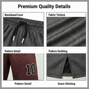 Conjunto de Camisetas de Fútbol de Poliéster Sublimado con Logotipo Frontal Personalizado, Ropa Deportiva Transpirable de Secado Rápido - Product Image 6