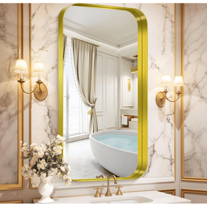 Specchio da Bagno Rettangolare da Parete in Vetro Temperato con Funzioni Antiappannamento e Antigraffio - Product Image 3