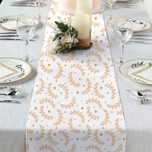 Cotton Table Runner for Dining Table, Elegant Decorative Table Runner for Kitchen, Dining Room & Party Decor - Product Image 1