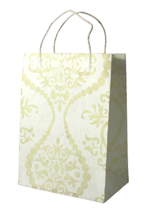 Sac en papier kraft bleu de luxe de qualité supérieure avec poignée en ruban gaufré, recyclable, fait main, pour bougies, prix d'usine - Product Image 3