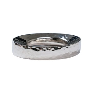 Modern <b>Hammered</b> Silver Napkin Rings Elegant Minimalist Table Decor Luxury Textured Metal Napkin <b>Holder</b> - Product Image 4