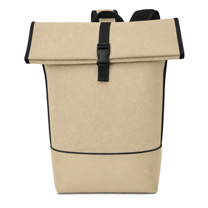 Black Roll Top Laptop Backpack Oxford Waterproof Softback Unisex Travel <b>Computer</b> <b>Bag</b> Can be Recycle Product Recycle <b>Bag</b> - Product Image 3