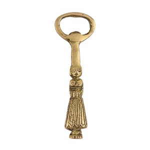 Ouvre-bouteille en laiton Queen, ouvre-bouteille à bière robuste en or pour accessoires de bar et de cocktails - Product Image 1