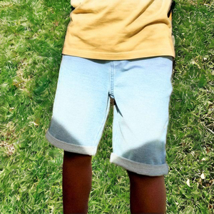 Pantalones Cortos Casuales para Niños, Diseño a Cuadros, Cintura Alta, Cierre con Cordón, Algodón con Elastano, Secado Rápido y Transpirables - Product Image 4