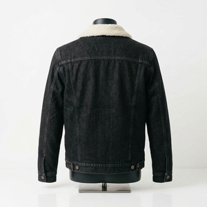 New <b>Men's</b> Winter Thicken Sherpa Denim <b>Jacket</b> Lightweight Warm Jean Denim <b>Jacket</b> With <b>Fur</b> for <b>Men</b> - Product Image 2