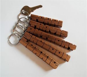 พวงกุญแจไม้ออร์แกนิก สลักลายตามสั่ง ของที่ระลึก ของชำร่วย พวงกุญแจไม้ลายธรรมชาติ ของขวัญรักษ์โลก จำนวนมาก - Product Image 5