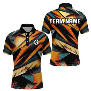 เสื้อโปโลฟุตบอลสีส้มดำสำหรับผู้ชาย เสื้อทีมระบายอากาศได้ดี ชุดกีฬาน้ำหนักเบา สำหรับการแข่งขันและการฝึกซ้อม - Product Image 1