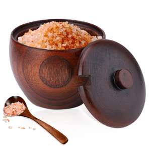 Azucarero de Madera de Acacia, Juego de 3 Piezas con Bandeja, Decorativo para Cocina y Comedor, Azucarero Moderno de Madera - Product Image 6