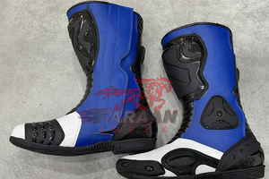 รองเท้าบูทมอเตอร์ไซค์สำหรับแข่งรถแบบขายส่ง รองเท้าบูทป้องกันสำหรับขี่มอเตอร์ไซค์ รองเท้าบูทหนังสำหรับนักขี่มอเตอร์ไซค์ รองเท้าบูทสำหรับสนามแข่งรถ มาตรฐาน CE รองเท้าบูทมอเตอร์ไซค์ ไซส์ 39-48 - Product Image 2