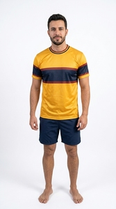 เสื้อยืดผู้ชายสำหรับเล่นน้ำ ฤดูร้อน ลำลอง แขนสั้น ผ้าฝ้าย สวมใส่สบาย เหมาะสำหรับชายหาด น้ำหนักเบา ระบายอากาศได้ดี เนื้อผ้านุ่ม ใช้ได้ทุกวัน - Product Image 5