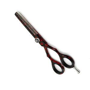 Tijeras de adelgazamiento de cabello recubiertas de papel con diseño de labios, tijeras de adelgazamiento de peluquero de tamaño personalizado con tornillo elegante - Product Image 1