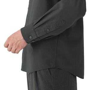 Camisa Casual de Algodón para Hombre, Estilo Oxford, Color Sólido, Otoño, Personalizada, Manga Larga, Holgada, Talla Grande - Product Image 5