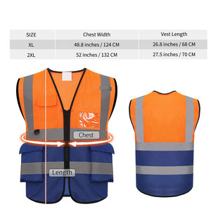 Gilet réfléchissant haute visibilité, vêtements de travail, vêtements de sécurité réfléchissants pour la moto, le cyclisme, les sports de plein air, vêtements de travail personnalisés - Product Image 2