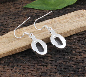 Boucles d'oreilles en quartz rose naturel, argent sterling 925, pierres précieuses roses, boucles d'oreilles clous, boucles d'oreilles créoles, fabricant en gros - Product Image 5