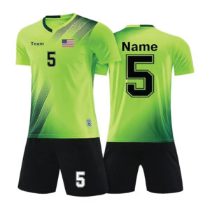 Youth Soccer Uniform Custom OEM Jersey Shorts Set Polyester Quick Dry Wholesale Teamwear Private <b>Label</b> Manufacturer - Product Image 4