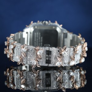 Reloj de Lujo Unisex Mecánico de Aleación Cuadrado de Acero Inoxidable al por Mayor, 16mm, con Diamantes VVS, Totalmente Iced, Joyería Hip Hop, Zafiro - Product Image 2