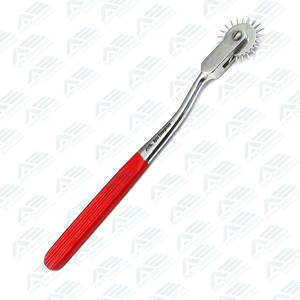 Poignées de couleur bleu, rouge, orange, noir pour les tests sensoriels et réflexes 4 Wartenberg Pin Wheel Set Chiropractic Instruments - Product Image 2