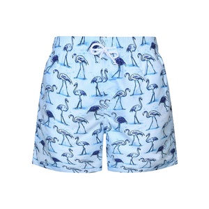 Nouveaux shorts de bain décontractés pour hommes 2026 en toile écologique, taille mi-haute avec cordon de serrage, séchage rapide, respirants, anti-UV, imperméables et imprimés - Product Image 1