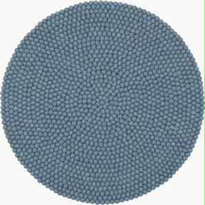 Tapis en feutre de laine en gros, tapis fait main motif galet, tapis modernes personnalisés OEM |   Tapis rond en feutre neutre - Product Image 3