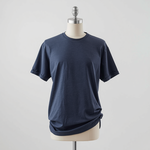 เสื้อยืดผ้าฝ้ายแท้ 100% คอมบ์ริงสปัน ทรงหลวม น้ำหนัก 150-180 GSM เนื้อนุ่ม ระบายอากาศดี แขนสั้น พร้อมบริการ OEM ODM ปรับแต่งได้ - Product Image 5