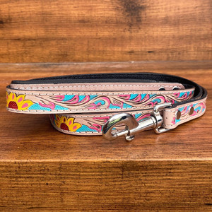 Accessoires personnalisés pour animaux de compagnie Laisse de chien en cuir usiné à la main avec poignée rembourrée confortable Laisse personnalisable en cuir véritable pour animaux de compagnie - Product Image 3