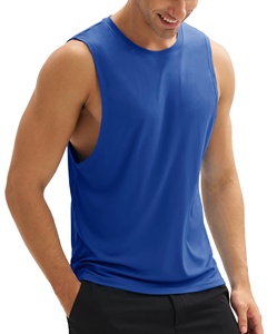 Camiseta Deportiva Personalizada con Logotipo para Hombre, de Poliéster/Algodón, de Secado Rápido, con Diseño sin Mangas y Estampado por Transferencia de Calor - Product Image 5