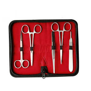 Kit Quirúrgico al Mejor Precio, Juego de Instrumentos Manuales de Titanio, Pinzas, Tijeras, Instrumentos para Práctica de Cirugía, Instrumentos Surgiright con Certificación CE - Product Image 1