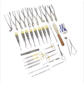 Kit d'instruments d'extraction dentaire manuels de qualité supérieure en acier inoxydable allemand, élévateurs et pinces, ensemble professionnel CE - Product Image 1