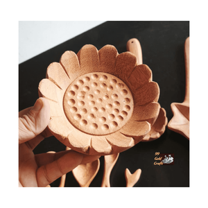 Utensilio de Cocina de Madera Natural Grabado Personalizado |   Juego de Cucharas de Cocina Hechas a Mano de Primera Calidad para Utensilios de Cocina Antiadherentes de Restaurante - Product Image 1