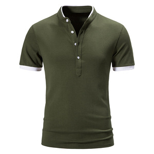 Summer Short Sleeve Crow Neck for <b>Shirt</b> Men's T-<b>Shirt</b> 100% Cotton Solid Casual Fashion Clothing - Product Image 2