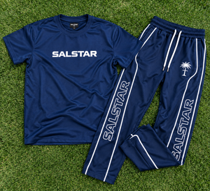 Conjunto Deportivo Informal Personalizado para Hombre, Camiseta y Pantalones Deportivos, Azul y Blanco, Ropa Deportiva de 2 Piezas con Logotipo Personalizado - Product Image 6