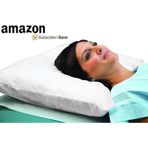 Taies d'oreiller non tissées jetables 21 \ "X 30 \" Pack 100 couvertures durables souples blanches standard pour les coussins de lit d'ambulance d'hôpitaux - Product Image 2