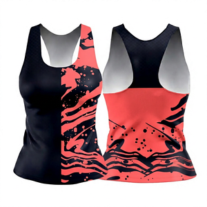Camiseta Deportiva Personalizada por Sublimación para Mujer, Estilo Racerback, de Alta Calidad, Secado Rápido, para Yoga y Gimnasio, Fabricante de Ropa Deportiva de Marca Privada - Product Image 2