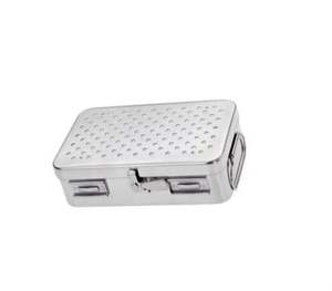 Caja de Almacenamiento de Instrumentos Veterinarios de Acero Inoxidable con Tapa, Caja de Esterilización Quirúrgica, Acabado Personalizable, Alta Calidad, KAHLU - Product Image 4