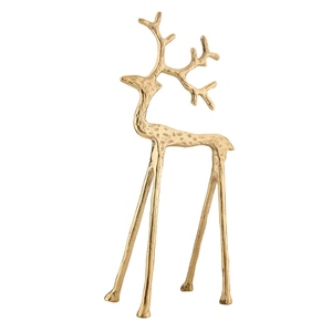 Esculturas de Ciervos Navideños de Hierro Mediano, Figuras Decorativas de Renos para Repisa de Chimenea, Mesa, Sala de Estar, Festivas - Product Image 2