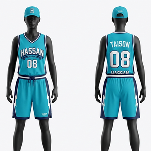 Tenue de Basketball Personnalisée pour Femme – Ensemble d'Équipe en Polyester Respirant 180 GSM avec Panneaux Gris et Bleu Marine, Imprimé par Sublimation - Product Image 3