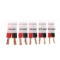 Harga Pabrik Kabel Paralel 2 Inti RVB Fleksibel Berisolasi PVC 2*0.3/0.5/0.75/1/1.5mm² PVC Tembaga Murni RVB untuk Kabel Internal