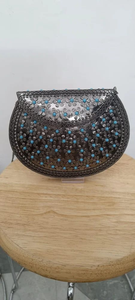 Custom Metal Mosaic Clutch <b>Bag</b> with Embossing Printing Luxury Wedding <b>Evening</b> Handbag OEM ODM Wholesale Metal Crafts - Product Image 3