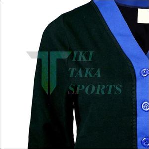 Cardigan en tricot à col en V pour homme Tiki Taka Sports, à un seul bouton, manches longues, nouvelle arrivée, décoration en dentelle, saison hivernale, patchwork - Product Image 3