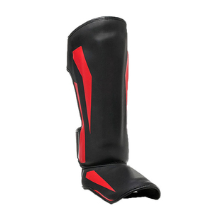 <b>Football</b> Shin Guard Secure Adjustable Band Soft <b>Foam</b> Cushioning Durable Lightweight Flexible Outer Protection PU Leather Fortleo - Product Image 2