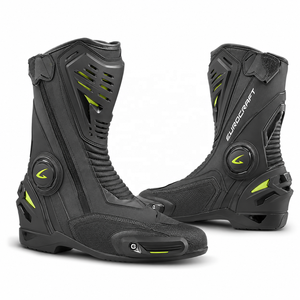 Chaussures de moto mi-mollet BLACKTHORN WORLD, tige en tissu extensible, semelle extérieure en cuir microfibre, imperméables, respirantes, coupe-vent - Product Image 1