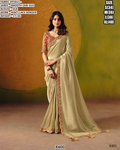 Heritage Bloom <b>Tissue</b> Silk Moisture Wicking Wrinkle Free Traditional Saree for Women-<b>Wedding</b> Occasion All Seasons - Product Image 4