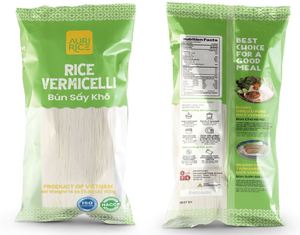 Fideos de Arroz Frescos Secos en Bolsa, Fideos de Arroz de Alta Calidad 400gr, 85% Arroz, 15% Agua Limpia, Exportación de Vietnam, OEM/ODM - Product Image 3