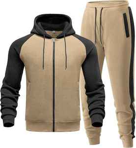 Conjunto Deportivo de Sudadera con Capucha de Felpa de Algodón Personalizado para Hombre, Ropa Deportiva de Calle, para Gimnasio, Entrenamiento, Cómodo e Informal - Product Image 1