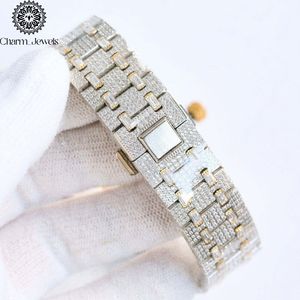 Charm_Jewels Luxury Women's Stainless Steel <b>Watch</b> 38mm Round Dial Analog Quartz Movement Sapphire Crystal Luminous Fashion Band - Product Image 2