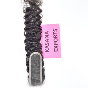 Extensions de cheveux naturels indiens vierges à cuticules alignées pour femmes, 10-32 pouces, avec closure HD 2*6, tissage double fait à la machine - Product Image 3