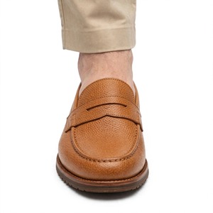 Mocassins pour hommes en cuir véritable de qualité supérieure, bout rond, à enfiler, couleur unie, pour le bureau et la carrière, toutes saisons, semelle extérieure en caoutchouc amortie, de BD - Product Image 6