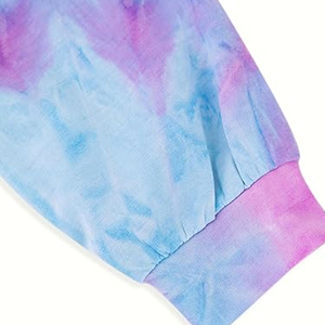 Women's Cotton Hoodie <b>Crop</b> Top with <b>Long</b> <b>Sleeves</b> Customized Quick Dry Tie Dye Design Front Logo Winter Women <b>Crop</b> Hoodies - Product Image 4