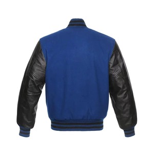 Veste de baseball universitaire personnalisée pour hommes, style Letterman, avec patchs en chenille, en laine et cuir, fabrication streetwear. - Product Image 5