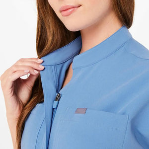 Uniforme Médico de Enfermería con Logotipo Personalizado, Conjunto de Uniforme de Spa Elástico y Transpirable para Salón de Belleza, Manga Corta - Product Image 6